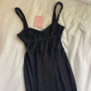 Hello Molly Black Mid-Length Dress
